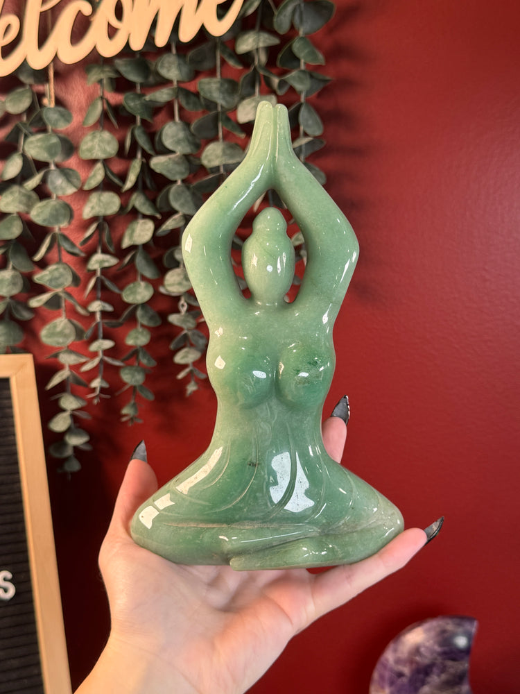 Green Aventurine Yoga Goddess