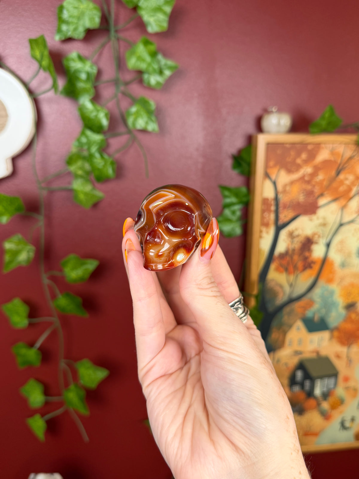 Carnelian Skull