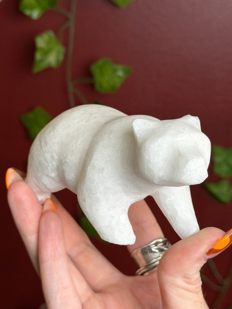 White Quartz Bear