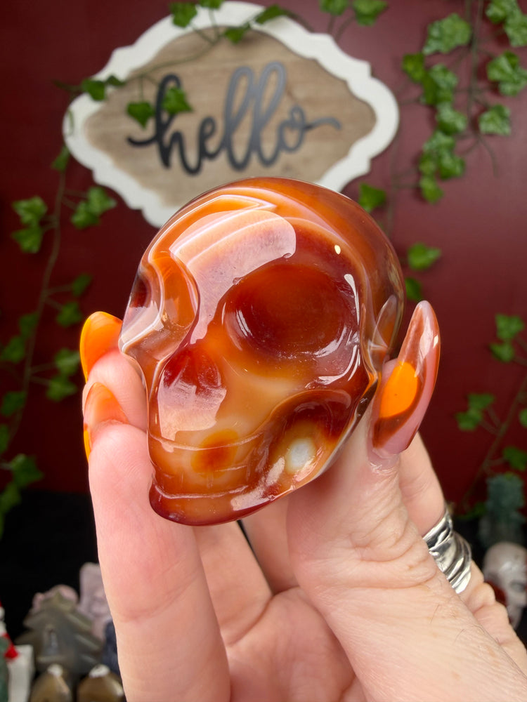 Carnelian Skull