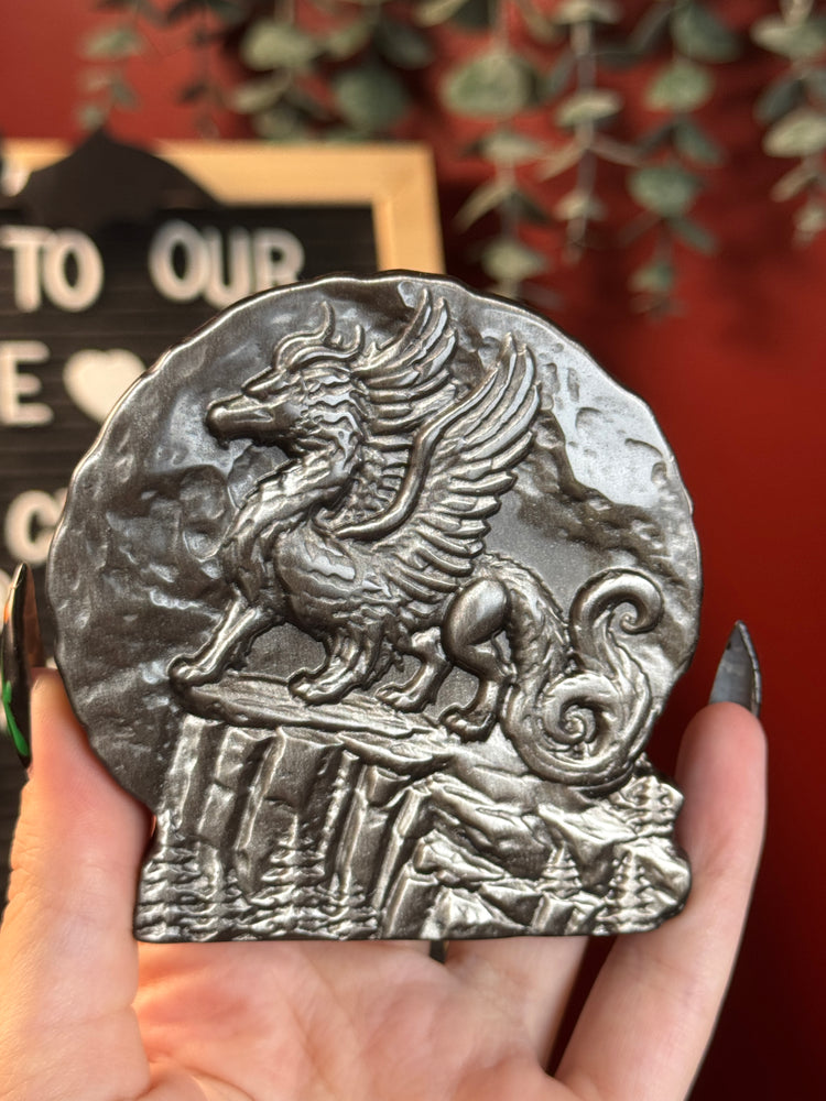 Silver Sheen Obsidian Griffin