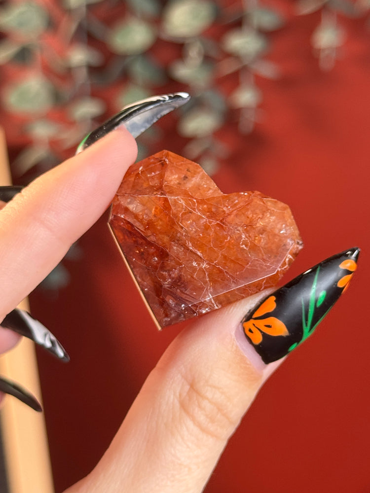 Fire Quartz Heart