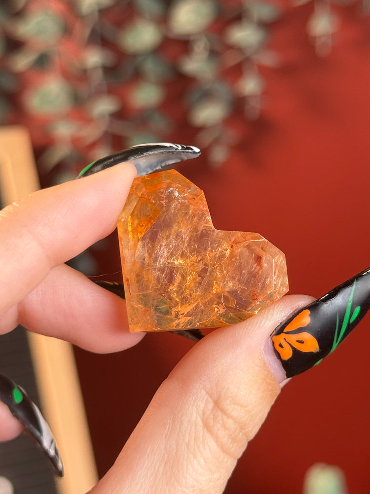 Fire Quartz Heart
