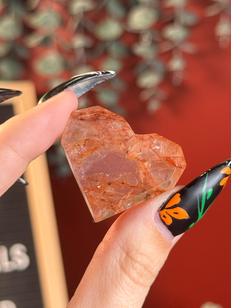 Fire Quartz Heart