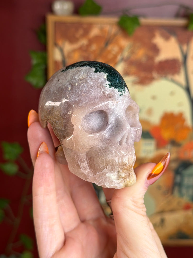 Pink Amethyst Skull
