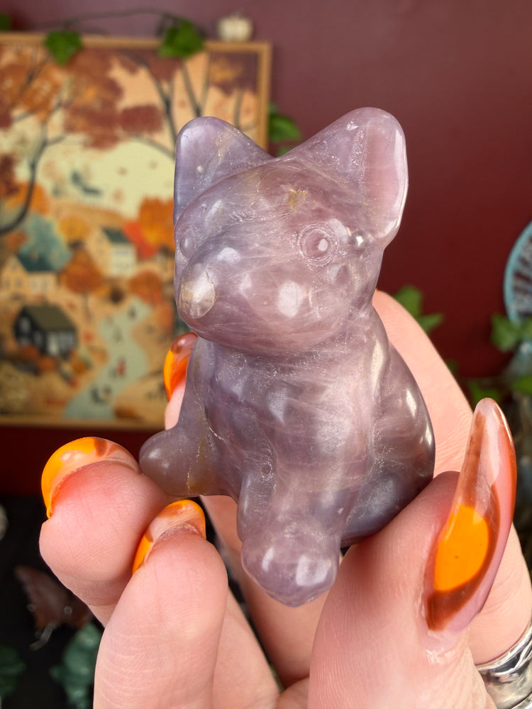 Lavender Rose Quartz Puppy