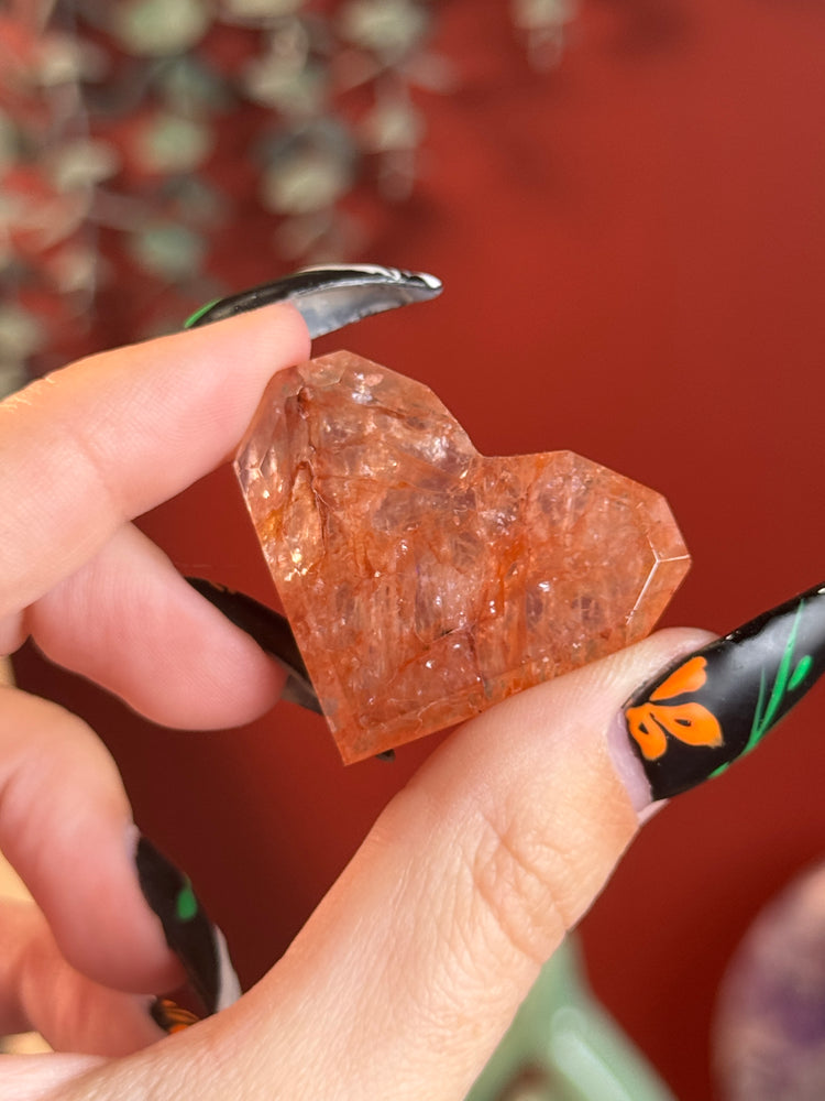 Fire Quartz Heart