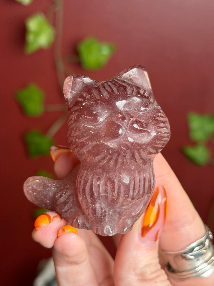 Strawberry Quartz Cat