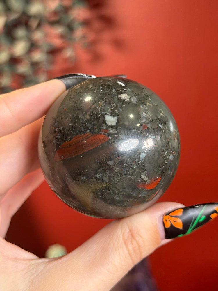 African Bloodstone Sphere