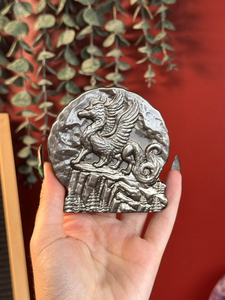 Silver Sheen Obsidian Griffin