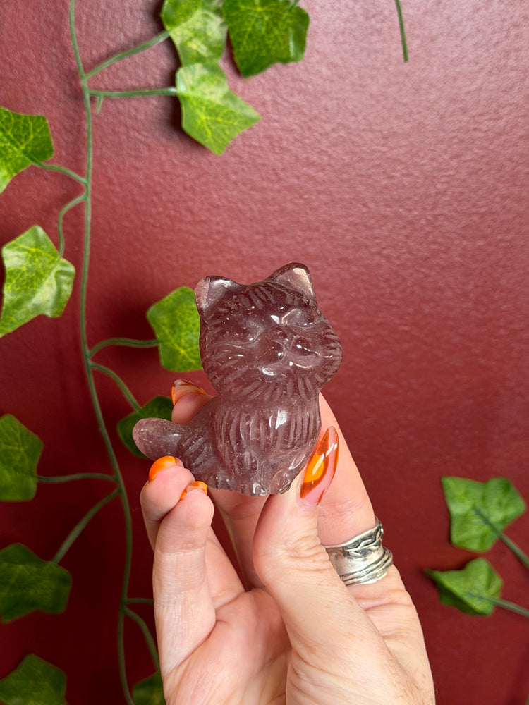Strawberry Quartz Cat