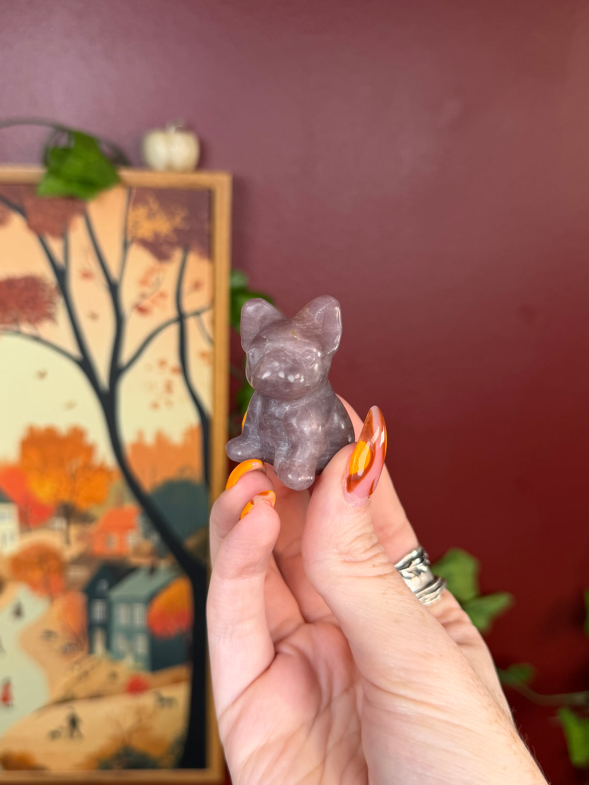 Lavender Rose Quartz Puppy