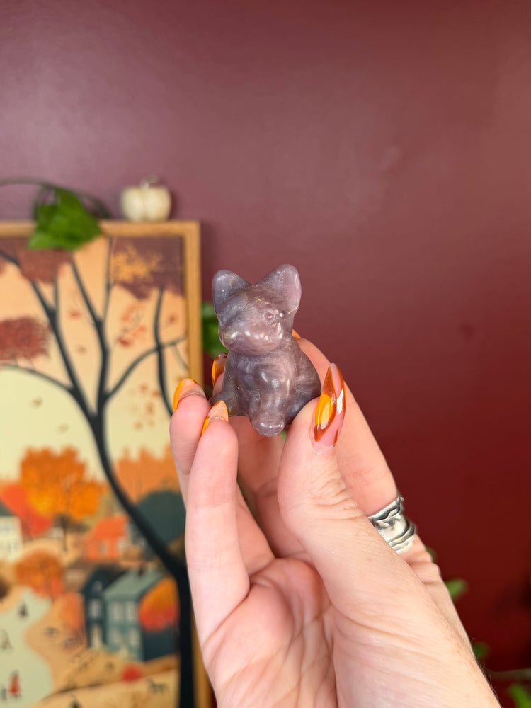 Lavender Rose Quartz Puppy