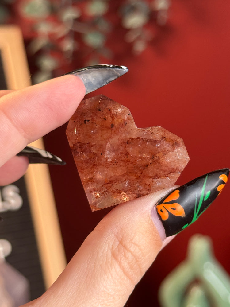 Fire Quartz Heart