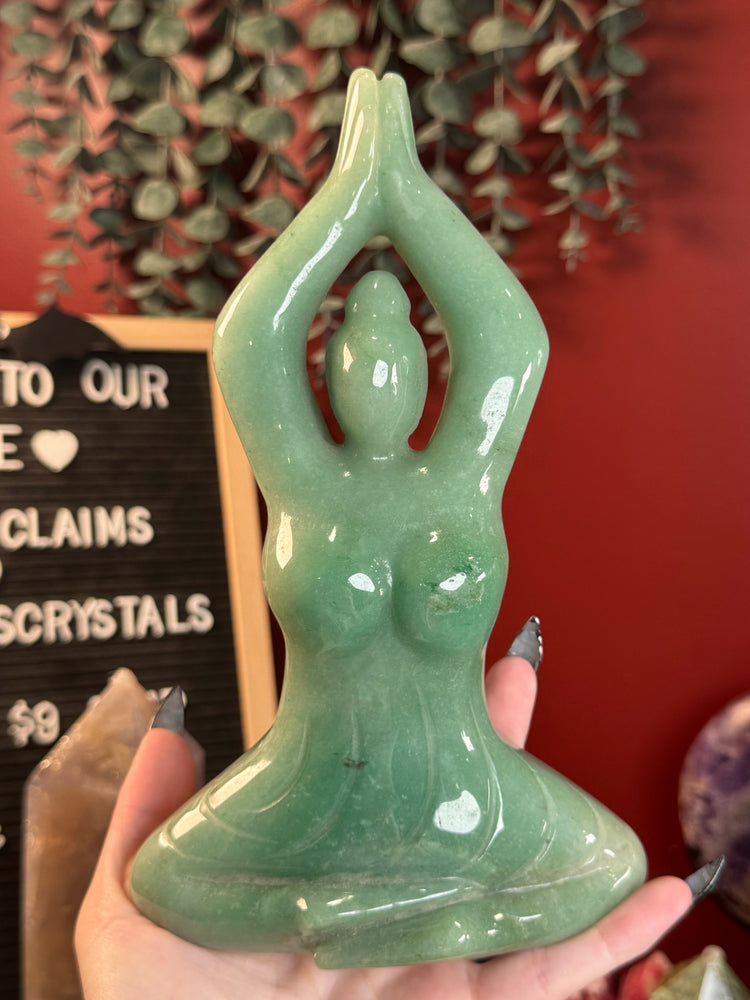 Green Aventurine Yoga Goddess