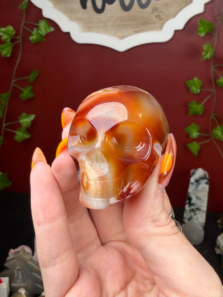 Carnelian Skull