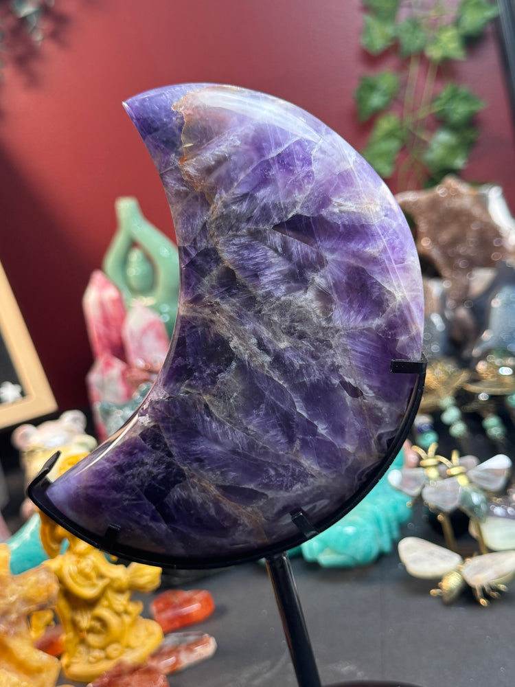 Amethyst Moon on Stand