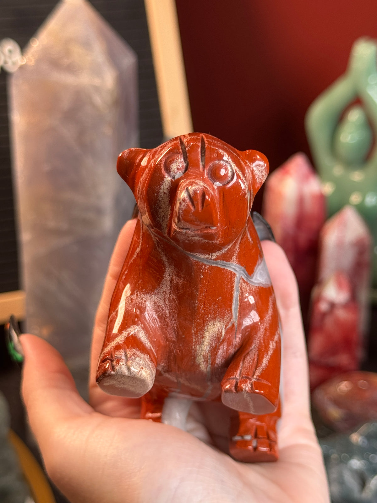 Red Jasper Bear