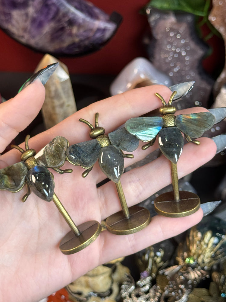 Flashy Labradorite Bee- READ DESC
