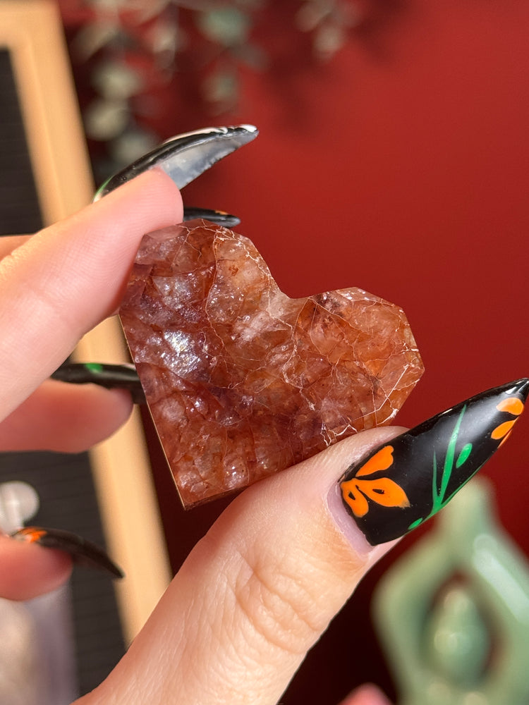 Fire Quartz Heart
