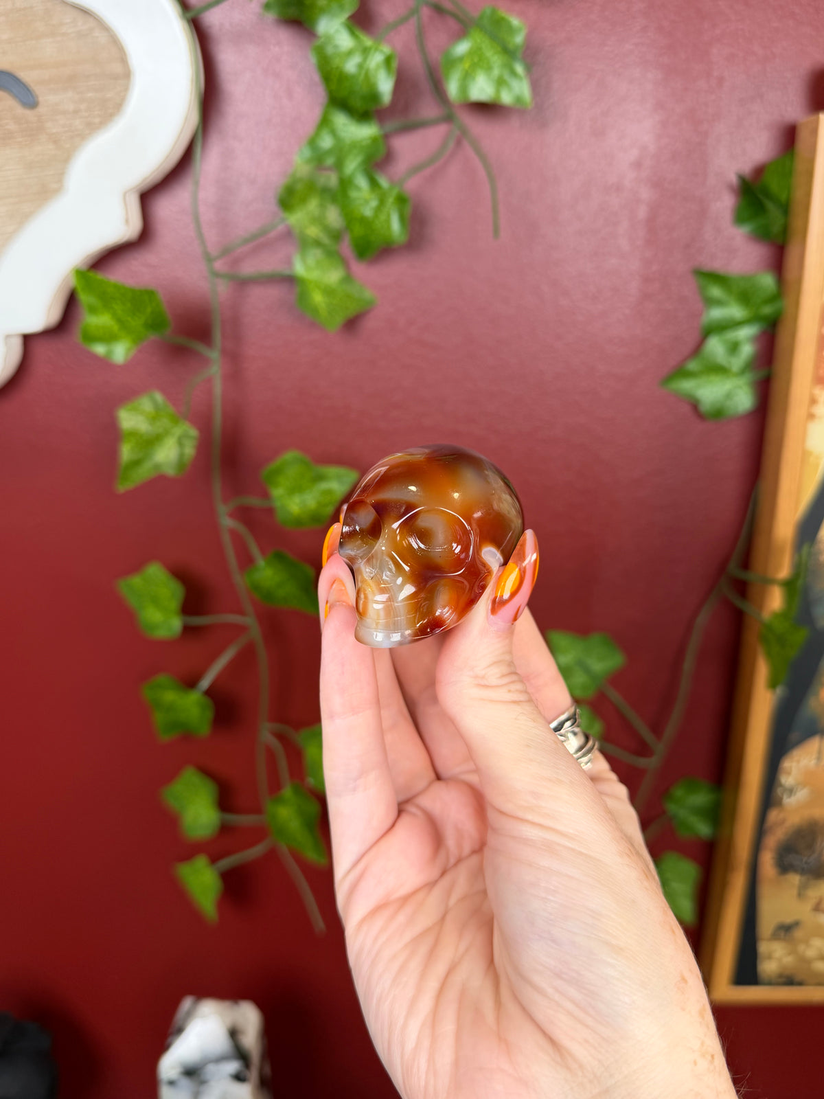 Carnelian Skull