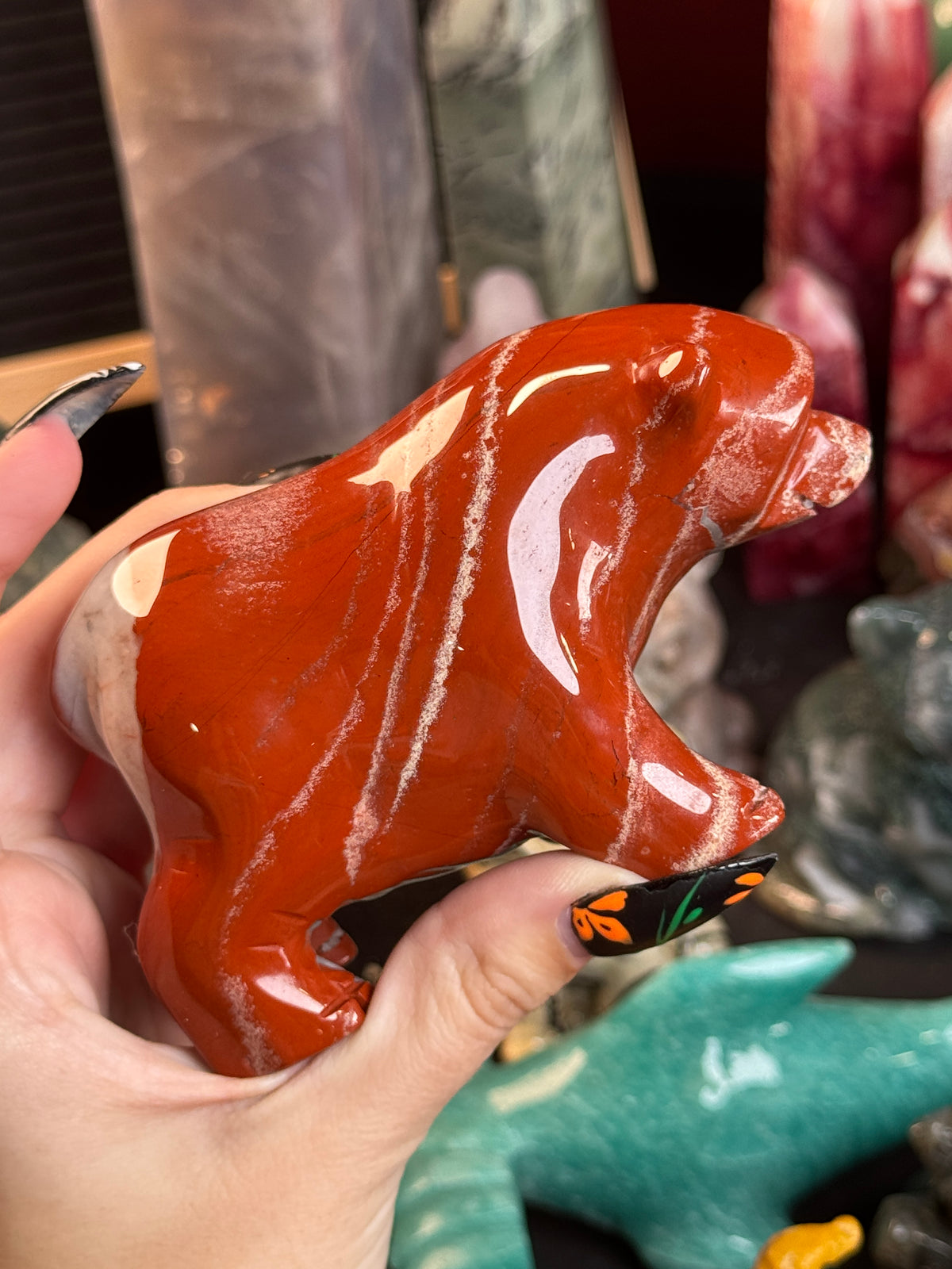 Red Jasper Bear