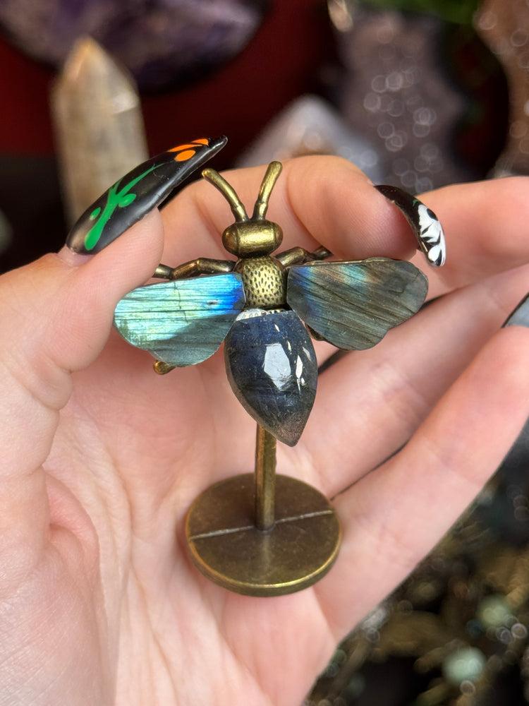 Flashy Labradorite Bee- READ DESC