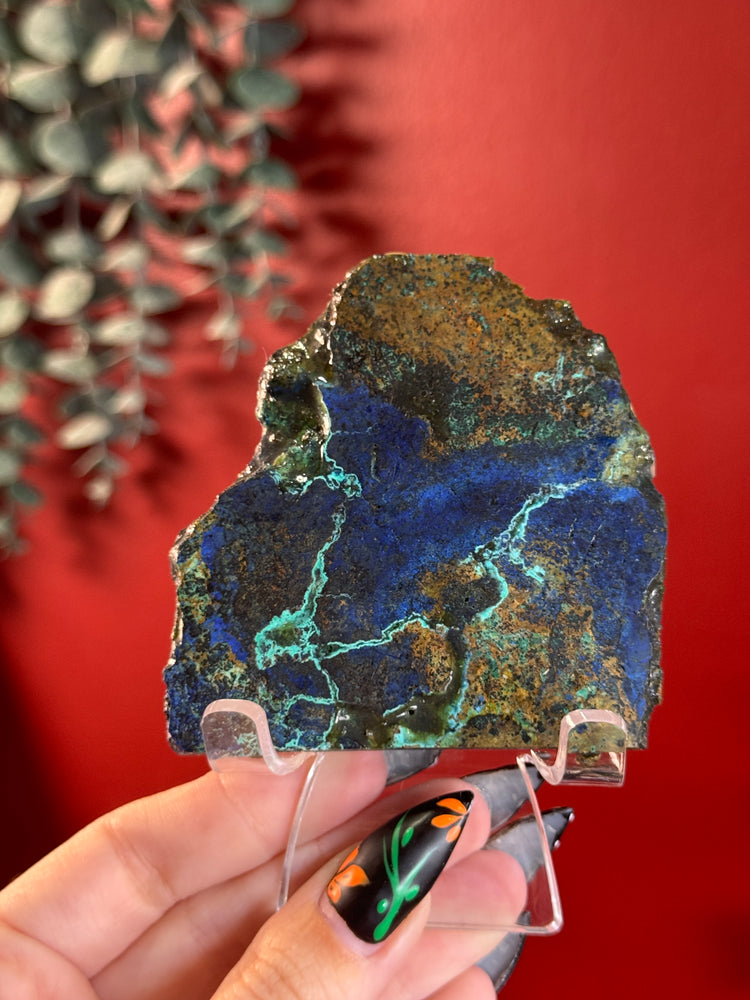 Azurite Malachite Slice