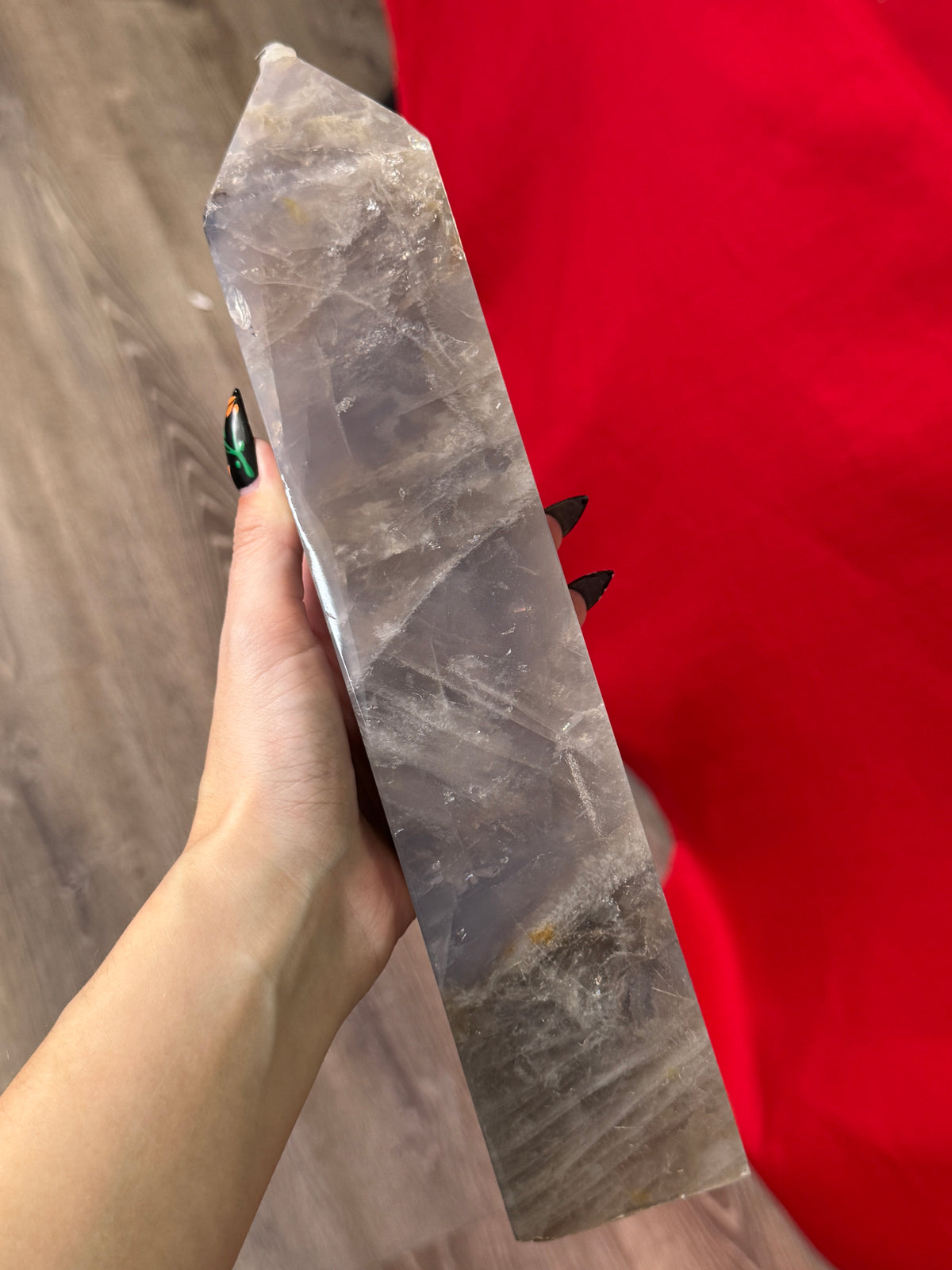 Blue Rose Quartz Tower