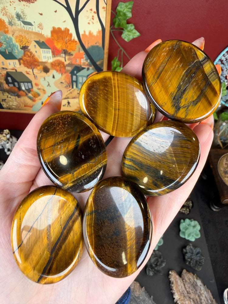 Tigers Eye Worry Stone