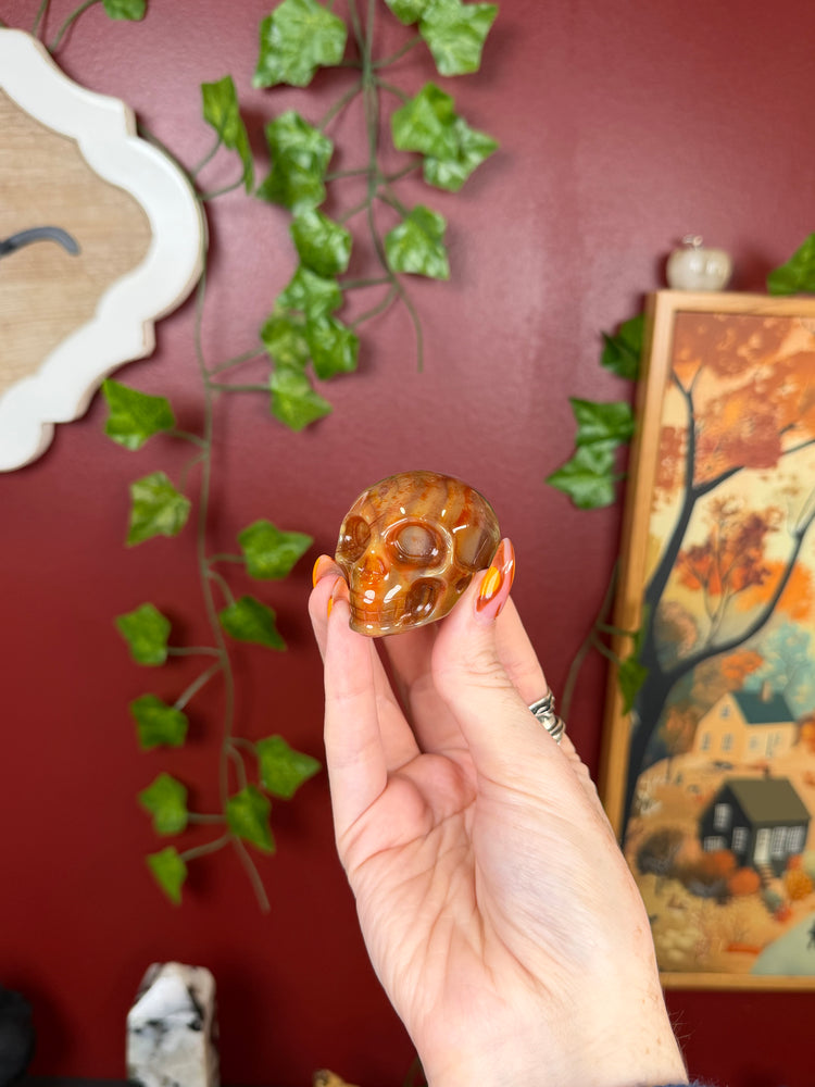 Carnelian Skull