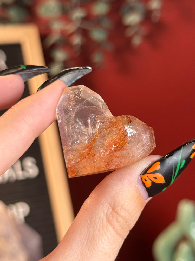Fire Quartz Heart