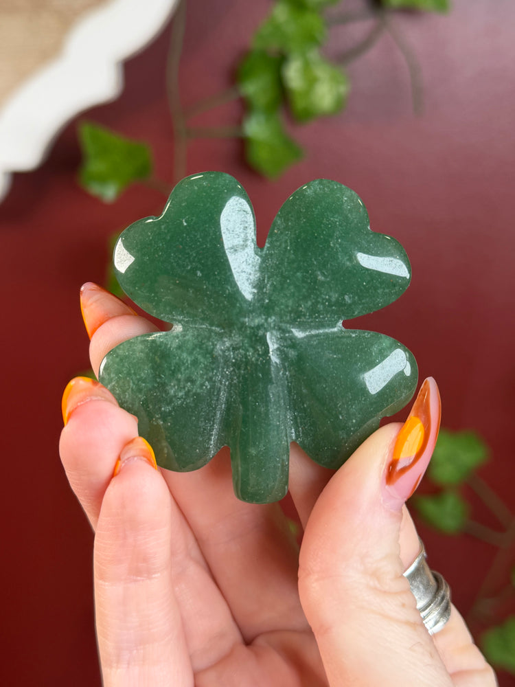 Green Aventurine Lucky Clover