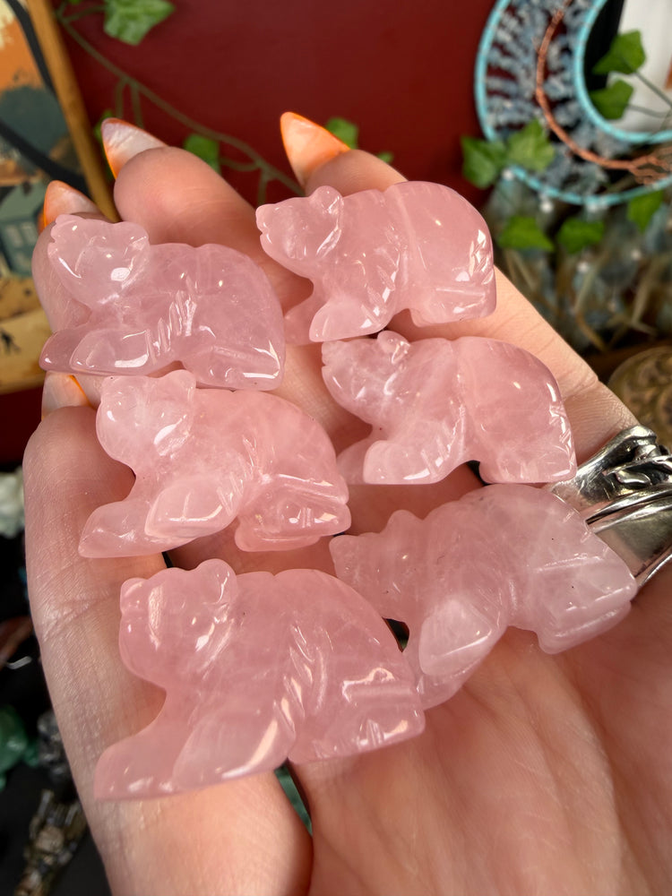 Rose Quartz Mini Bear