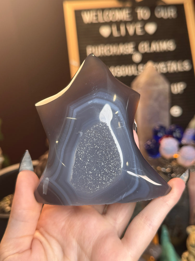 Druzy Blue Agate Freeform