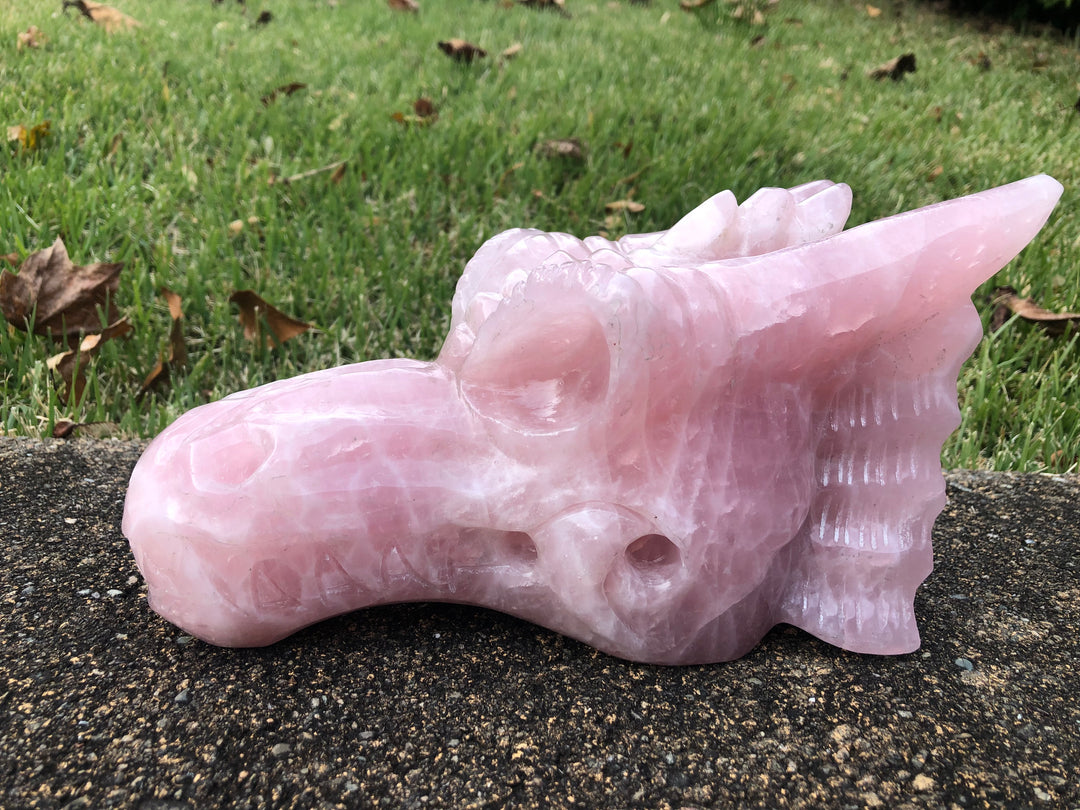 Large Rose hotsell Quartz Dragon Head